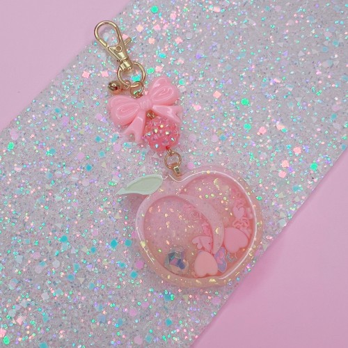 Peach Shaker Charm